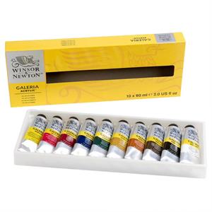 Winsor & Newton Galeria Acrylic Colour Set of 10 x 60ml